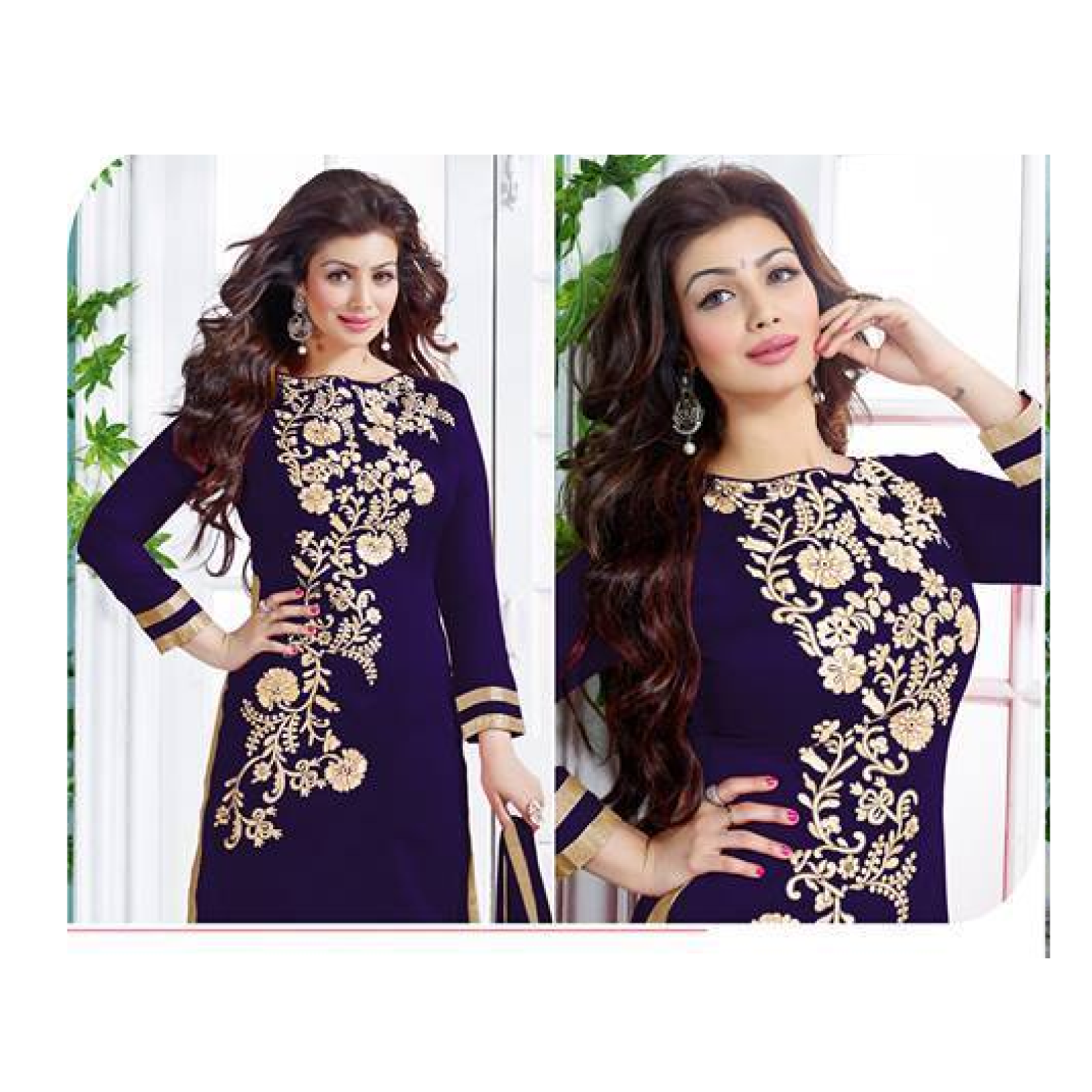 Indian Designer Bollywood Party Wear Anarkali Salwar - Shalwar Kameez Clipart (1600x1600), Png Download