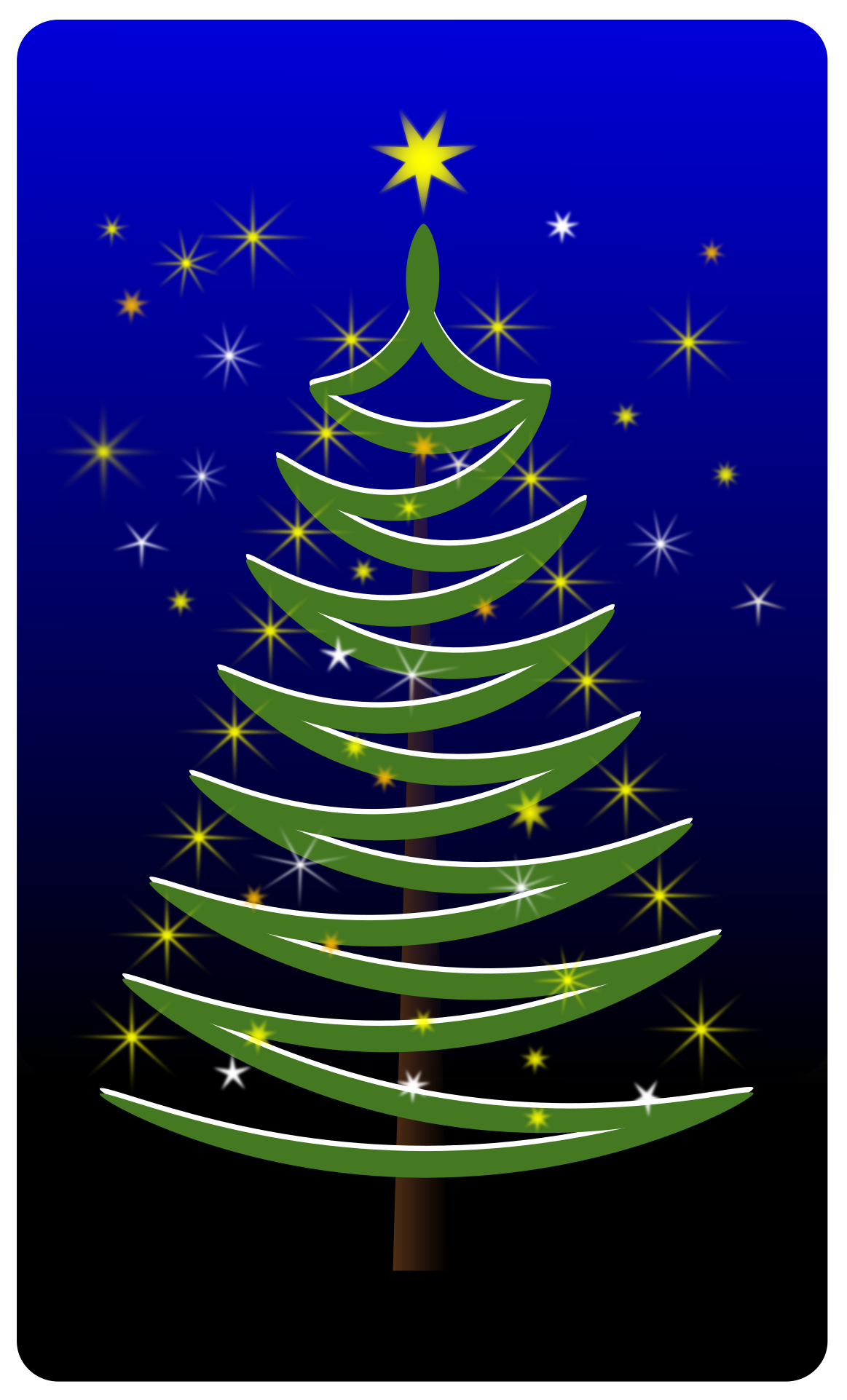 Big Image - Arvore De Natal Estilizada Clipart (1691x2400), Png Download