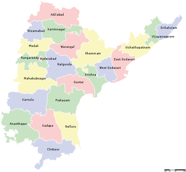 Andhra Pradesh With 23 Districts - Tada Andhra Pradesh Map Clipart (600x559), Png Download