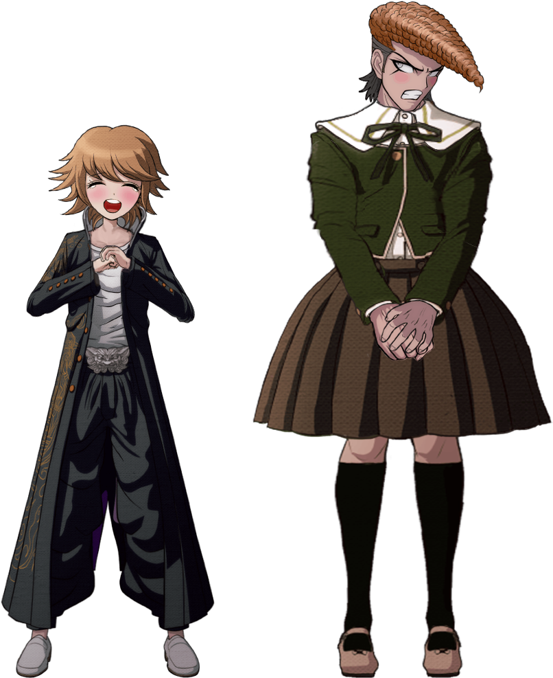 Chihiro And Mondo Swap Because I Was Inspired By U/brrtai - Danganronpa Chihiro X Mondo Clipart (1890x1417), Png Download