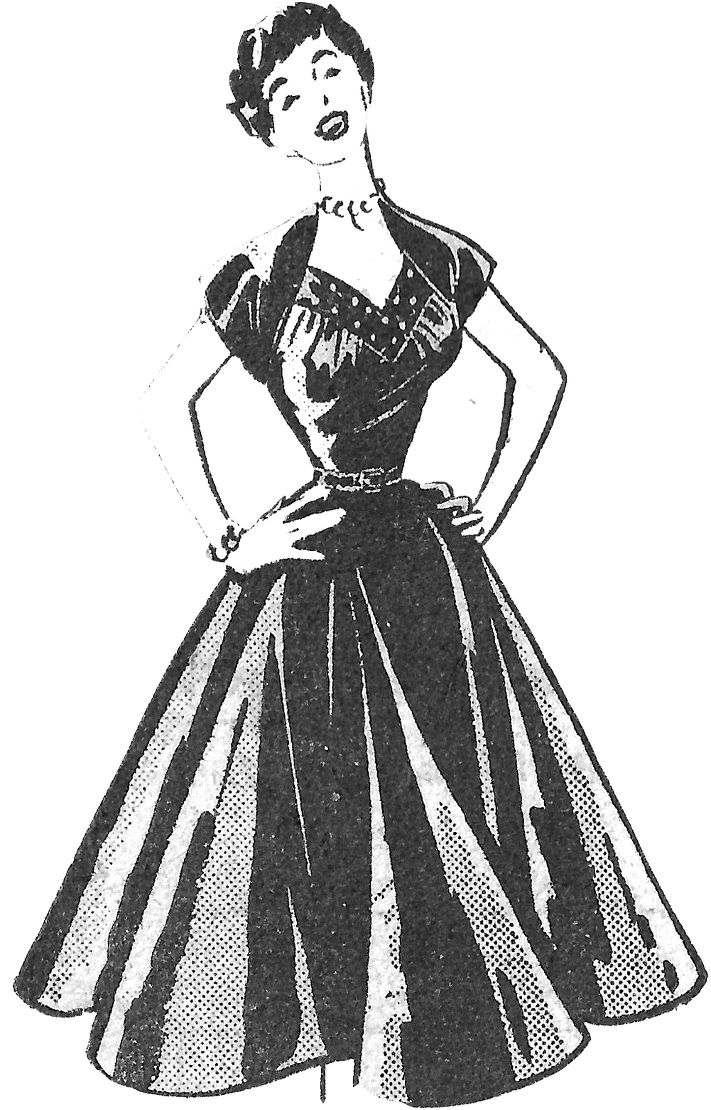 Pin By Mary Barnes Ekobena On Assorted - Vintage Clothing Clipart (1100x1600), Png Download