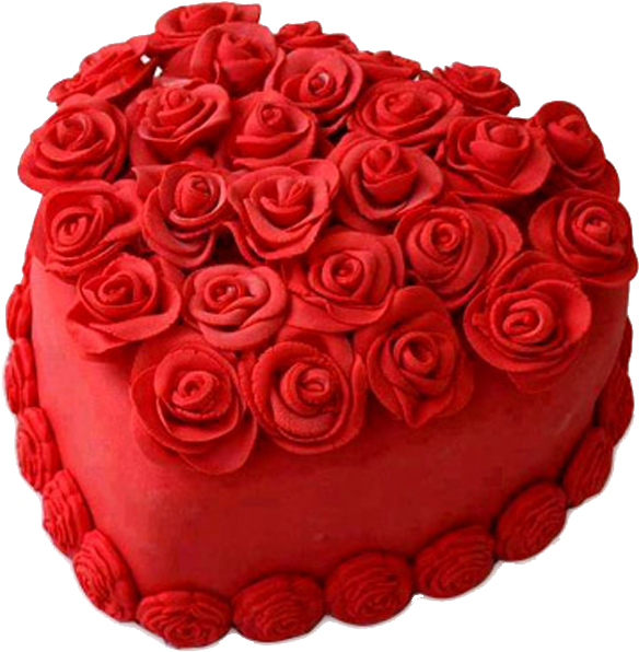 Strawberry Cake Heart Shape Clipart (660x660), Png Download