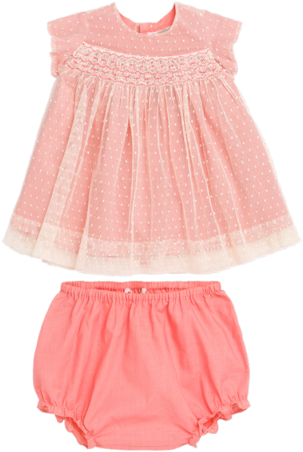 Maruska Baby Girls' Dress Blush - Lace Clipart (1140x1140), Png Download