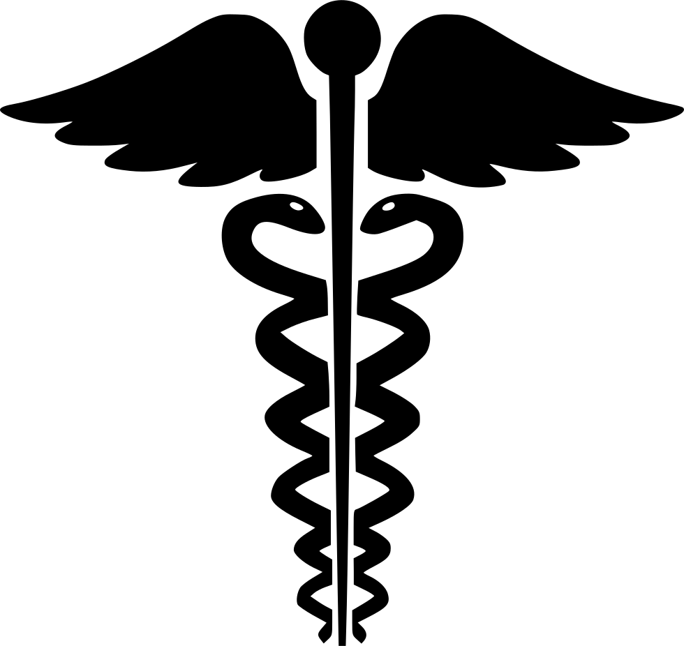 Doctors Symbol Png - Round Shape Cadeuce Clipart (980x926), Png Download