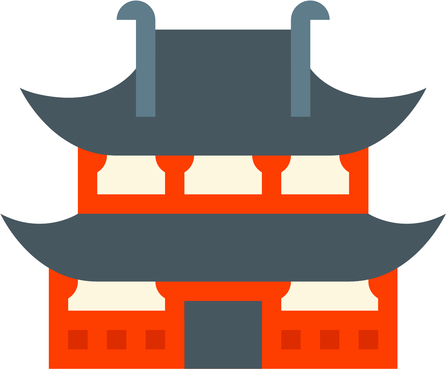 Hindu Temple Icon Png - Temple Icon Png Clipart (1600x1600), Png Download