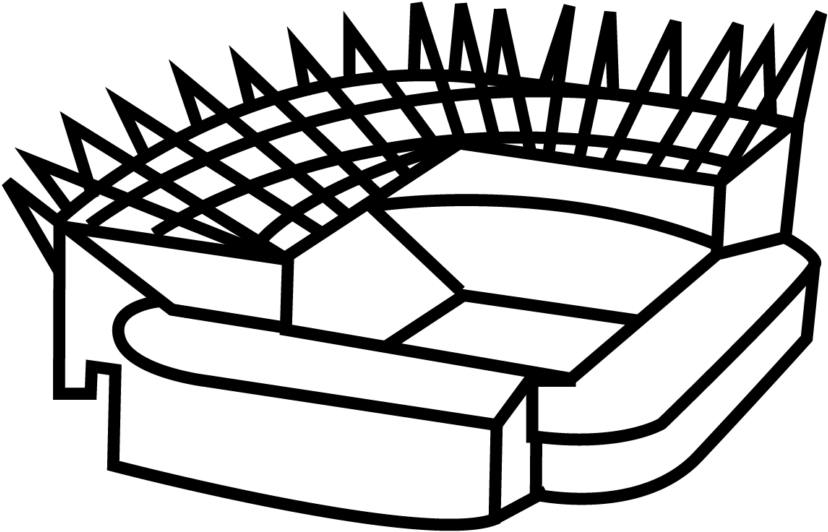 Newcastle St James Park - Line Art Clipart (1024x1024), Png Download