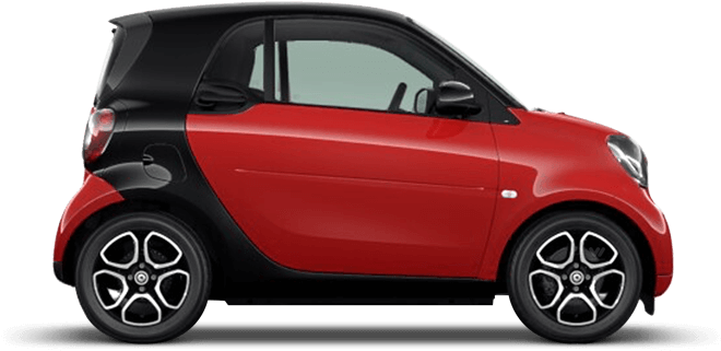 Used Cars - Smart Fortwo Convertible White With Orange Uk Clipart (850x480), Png Download