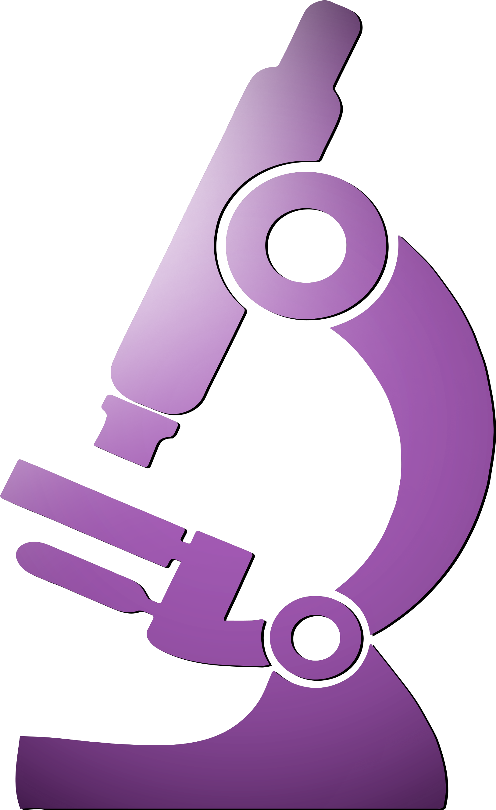 Microscope Clipart Purple - Graphic Design - Png Download (2700x2700), Png Download