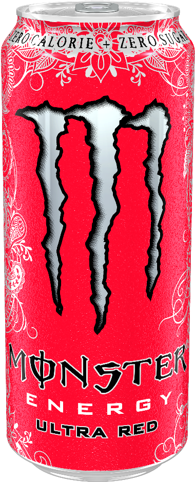 Monster Energy Ultra Red Clipart (619x1080), Png Download