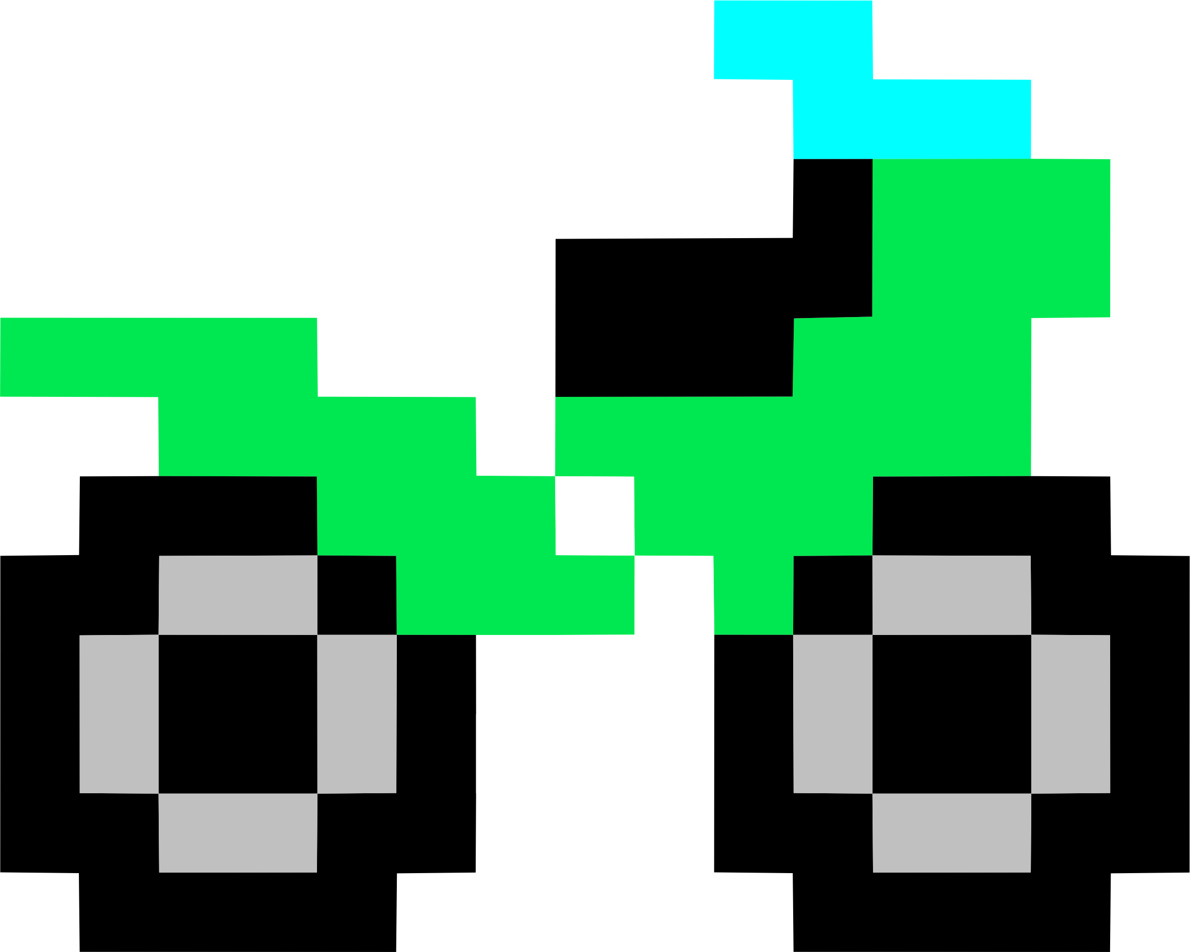 Pixel Art Motorbike Clipart (2399x1919), Png Download