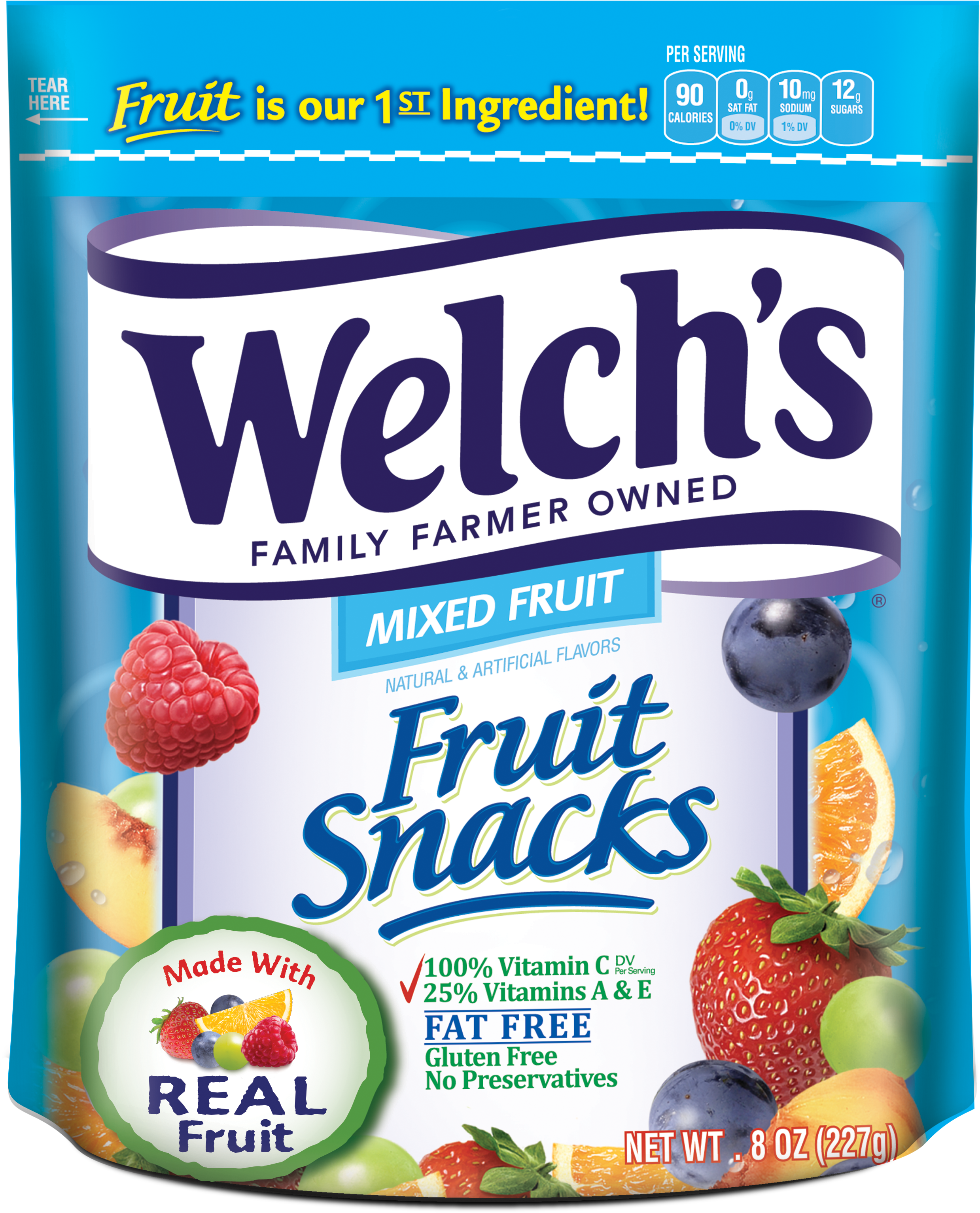 Welch's Mixed Fruit Snacks, 8 Oz Clipart (2940x4076), Png Download