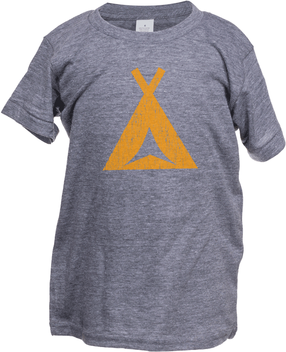 Aspinwall Tent Kids T Shirt Heather Grey 2 - Active Shirt Clipart (672x800), Png Download