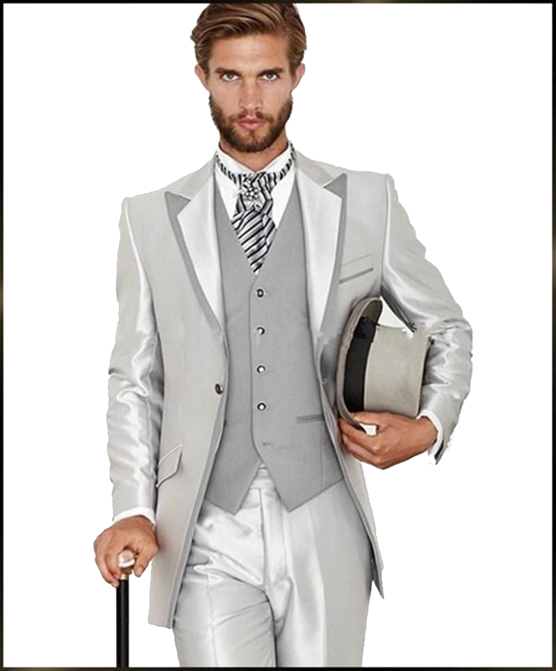 Men White Sequin Suit Clipart (800x966), Png Download
