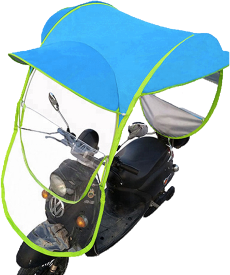 Motorcycle Umbrella For All Seasons Rain Umbrella Windproof - Dù Che Mưa Xe Máy Clipart (1000x981), Png Download