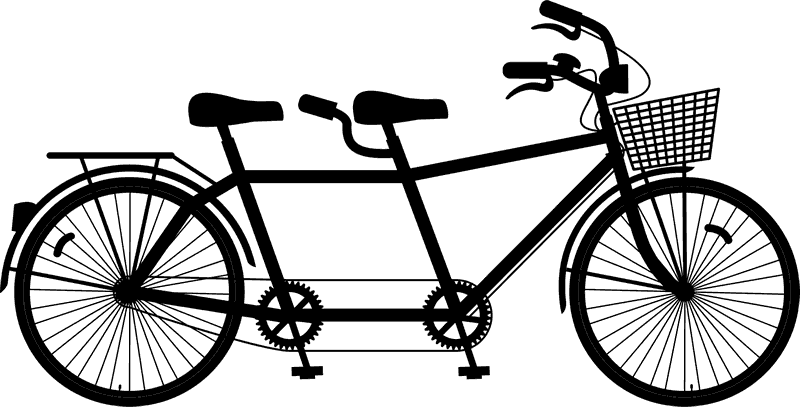 Jpg Royalty Free Bicycle Png For Free Download On - Wedding Tandem Bike Clipart Transparent Png (800x407), Png Download