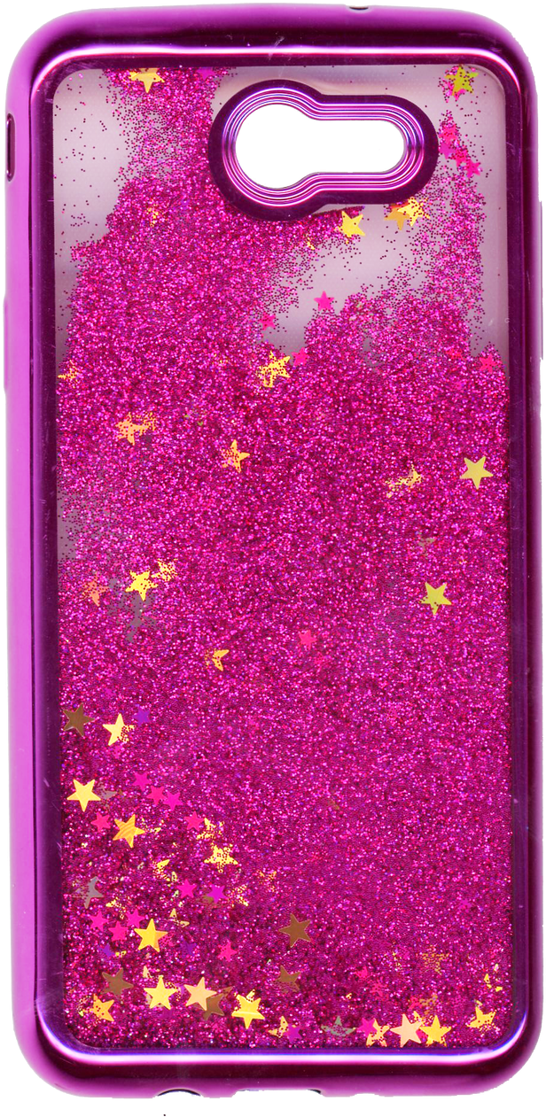 Samsung Galaxy J7 Mm Electroplated Glitter Case With Clipart (616x1261), Png Download