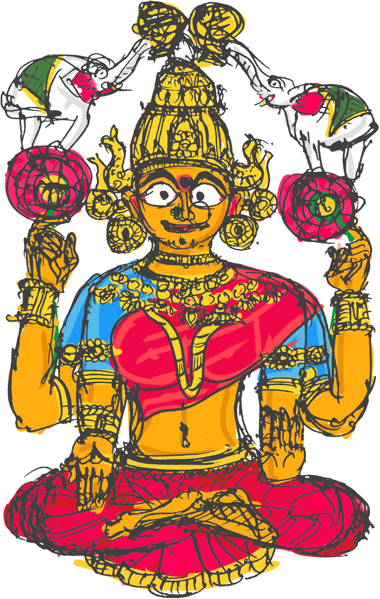 Bije Pratima - Illustration Clipart (1536x2048), Png Download