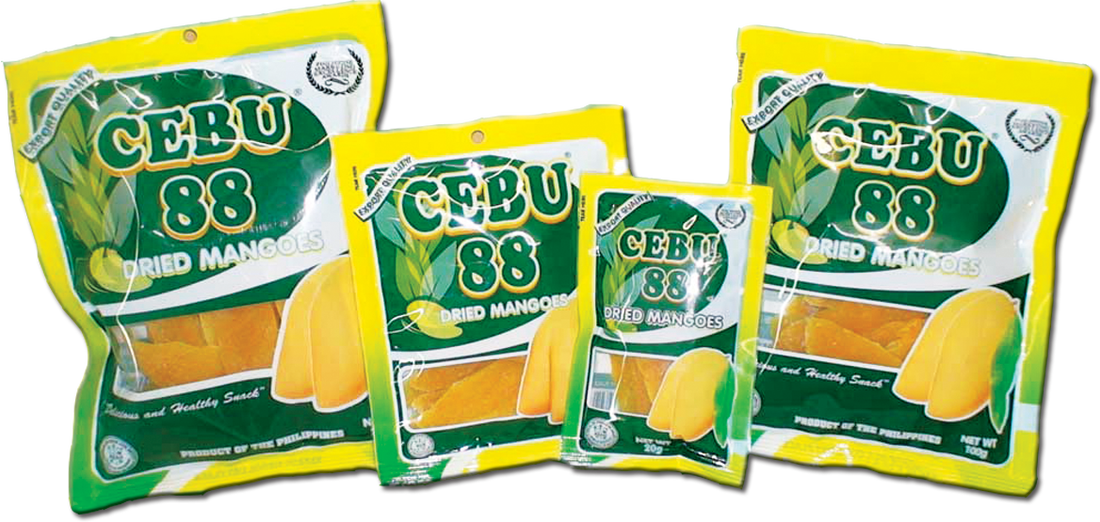 Cebu 88 Dried Mango - Cebu 88 Dried Mangoes Clipart (1100x522), Png Download