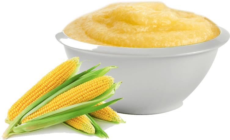 Corn Puree - Corn With White Background Clipart (820x678), Png Download