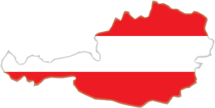Austria Map Flag Vector And Transparent Png - Austria Vector Map Png Clipart (1200x628), Png Download