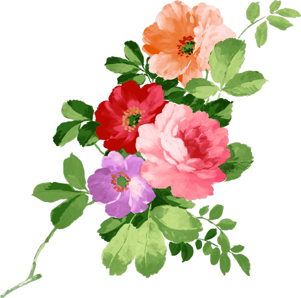 Flowers For Mrs Gof - Happy Birthday Flower Png Clipart (600x594), Png Download
