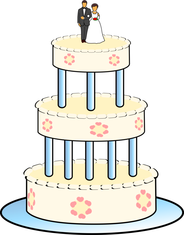 Wedding Free Graphics For - Three Tiered Cake Cartoon Clipart (500x637), Png Download