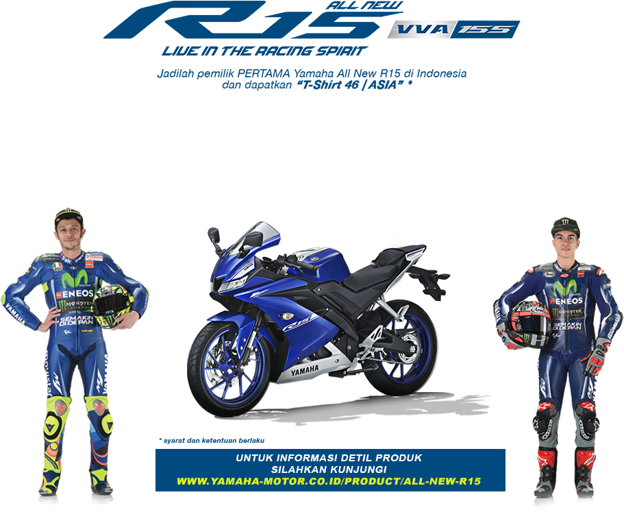 Yamaha Yzf R15 Facelift 2017 Inden Online - Yamaha R15 V3 Clipart (911x747), Png Download