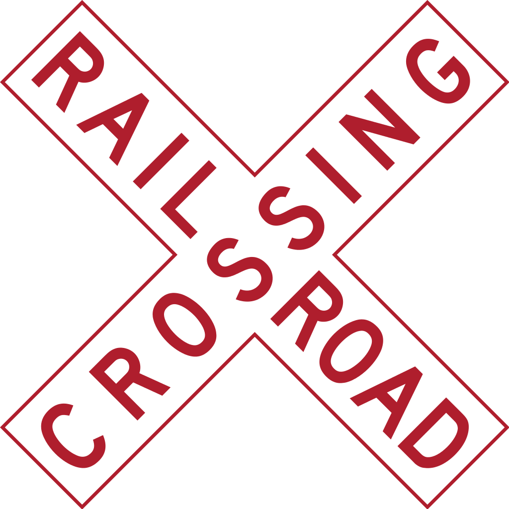 Mutcd R15-1 - Railroad Crossing Sign Clipart (1024x1024), Png Download