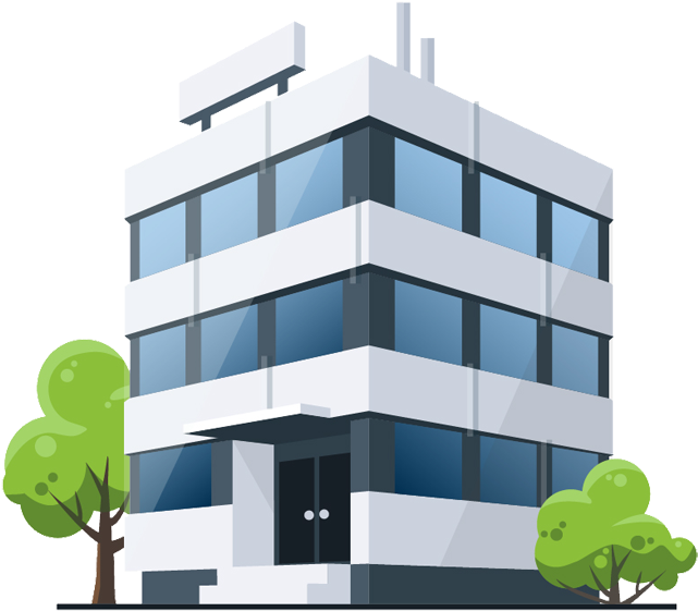 Cartoon Office Building - Clip Art Office Building - Png Download (700x604), Png Download