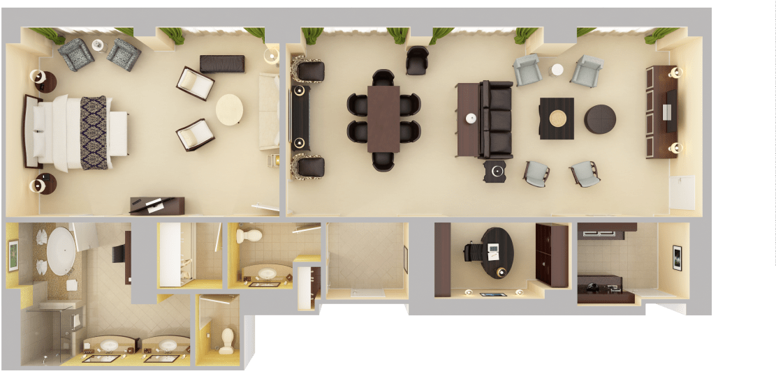 Orlando Executive Suites Near Walt Disney World Hilton Clipart (1200x900), Png Download