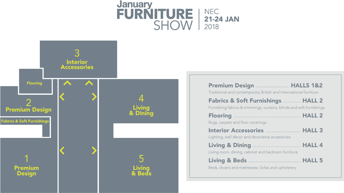 Floor - January Furniture Show Floor Plan Clipart (1186x680), Png Download