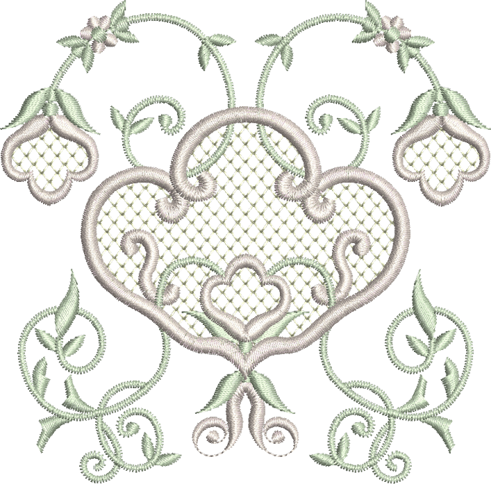 07 - Flowers Design - Free Embroidery Designs Clipart (707x697), Png Download