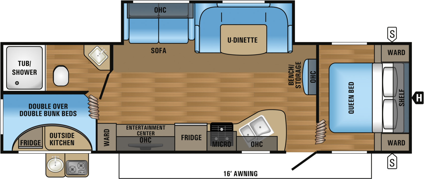 Search Products - 2017 Jayco Jay Flight Slx 284bhsw Clipart (1800x824), Png Download
