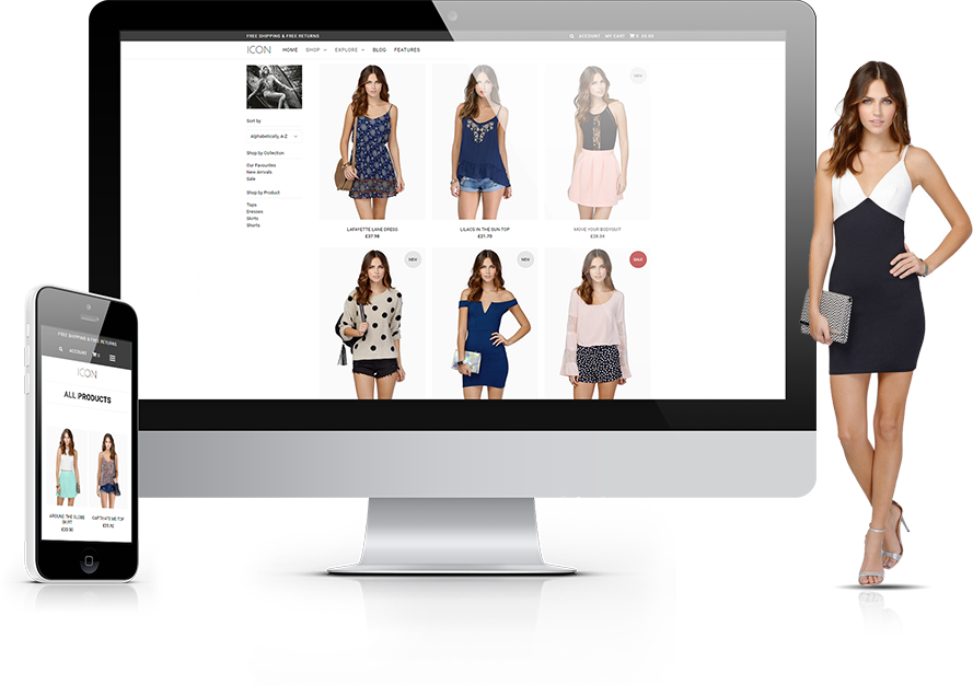 E-commerce Website Clipart (889x626), Png Download