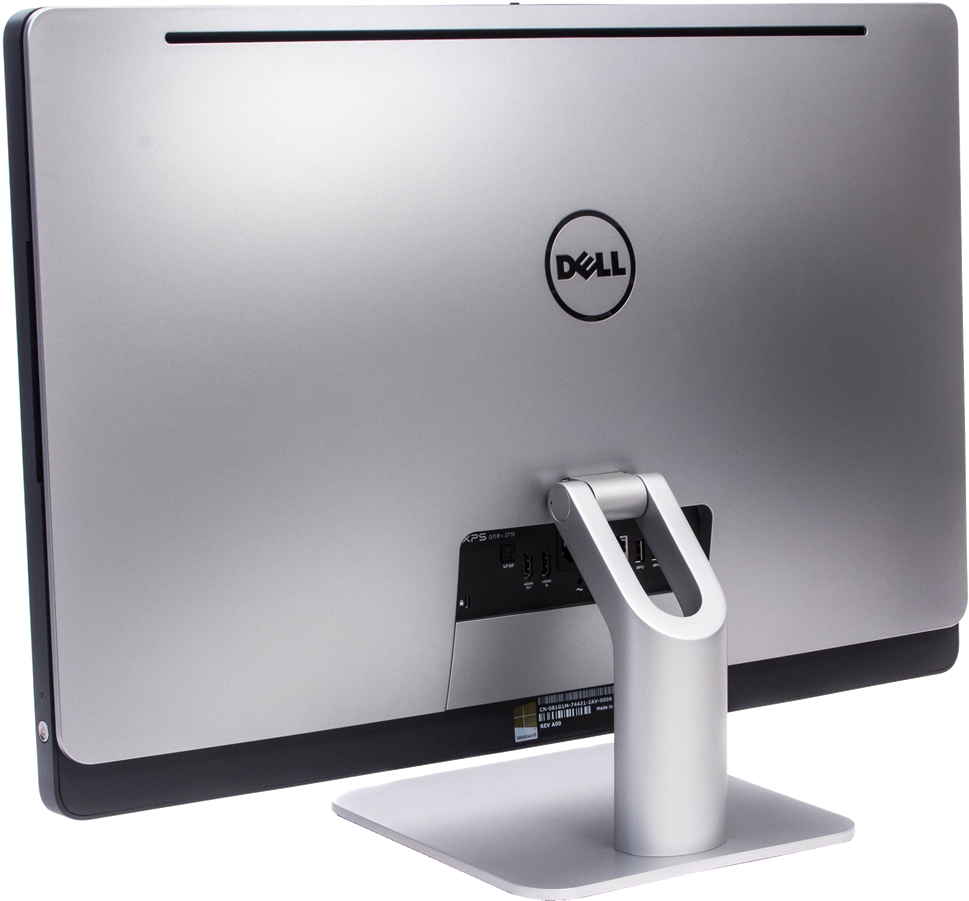 Dell Xps One 27 All In One Pc Back - Transparent Computer Back Clipart (1000x940), Png Download