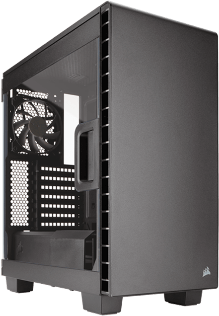 Tower Case - Pc Corsair Black Case Clipart (700x700), Png Download