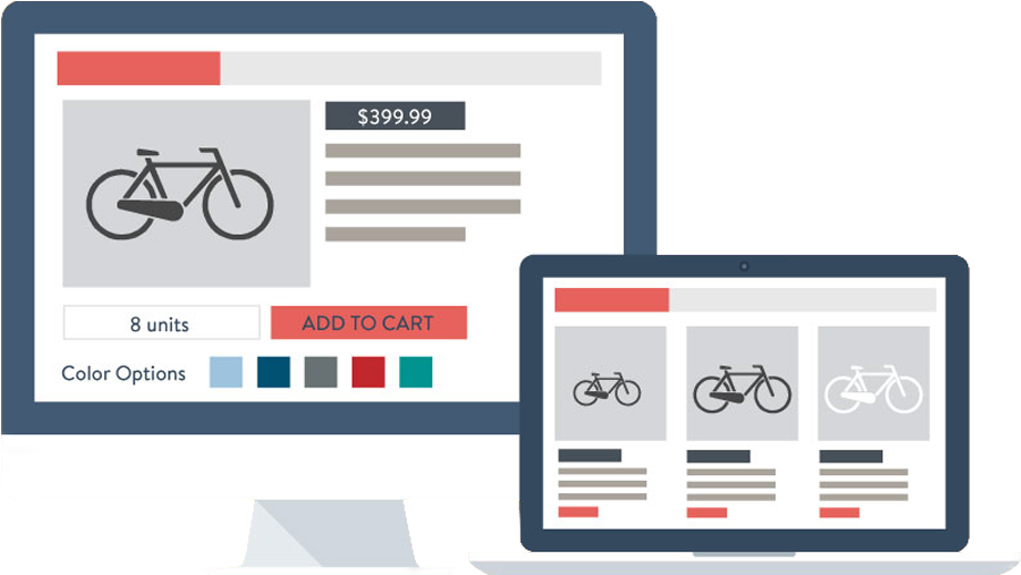 Ecommerce Website Development - Bike Clipart (1026x580), Png Download