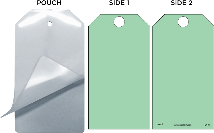 Green Self-laminating Safety Tag Kit - Turnstile Clipart (745x474), Png Download