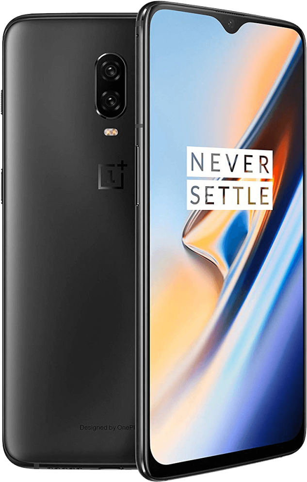 Oneplus 6t Front View Png - Oneplus 6t 128gb Dual Mirror Black Clipart (715x1087), Png Download