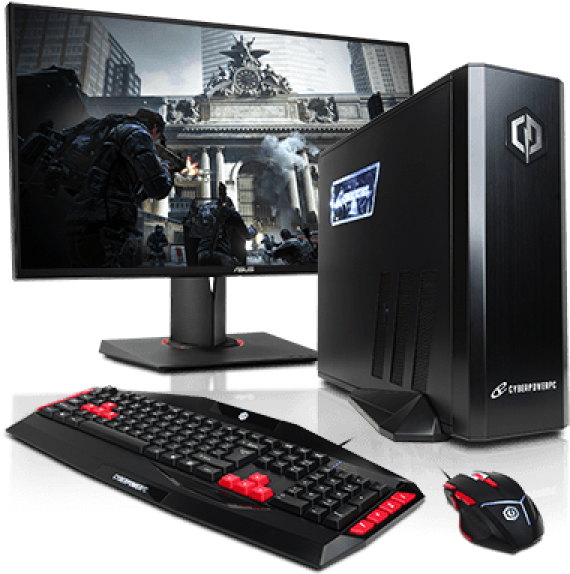 Desktop Pc Intel Core I5 8gb Ram 2b Hdd - Cyberpowerpc Gamer Xtreme Vr Gxivr8060a5 Gaming Pc Clipart (600x600), Png Download