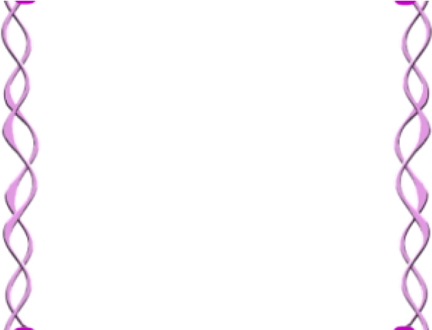 Flower Border Line Png Clipart (640x480), Png Download