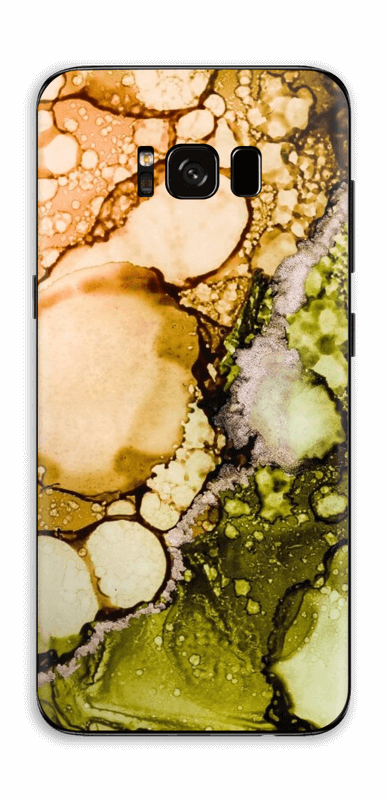 Green Color Splash Skin Galaxy S8 Plus Clipart (386x800), Png Download