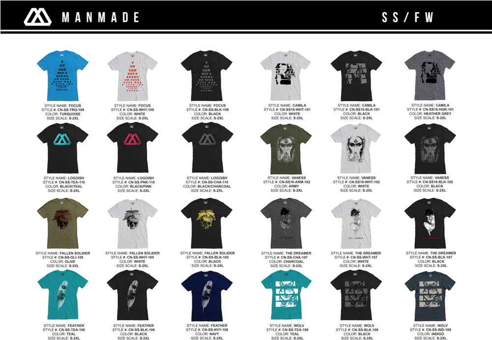 Manmade Apparel Linesheet Nick Smith Menswear Clipart (1000x714), Png Download