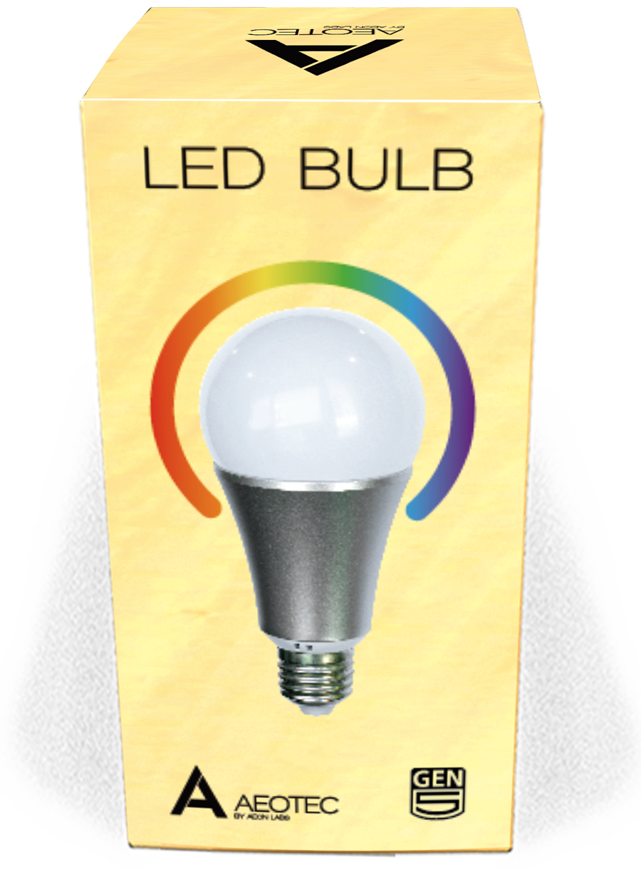 Aeotec Bulb Packaging@3x - Fluorescent Lamp Clipart (900x1221), Png Download