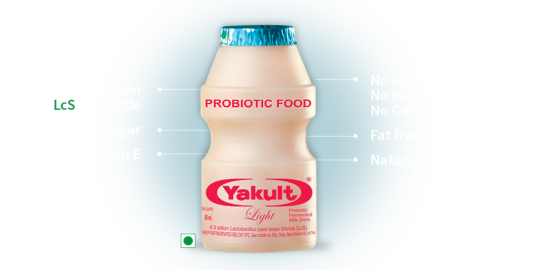 Yakult - Light Bottle - Yakult Clipart (1083x536), Png Download