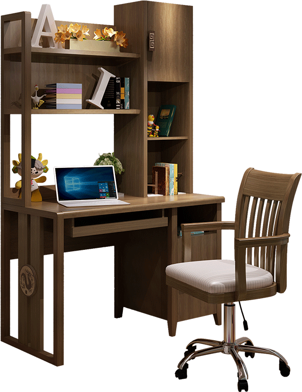 Computer Desk , Png Download - Computer Desk Clipart (612x794), Png Download