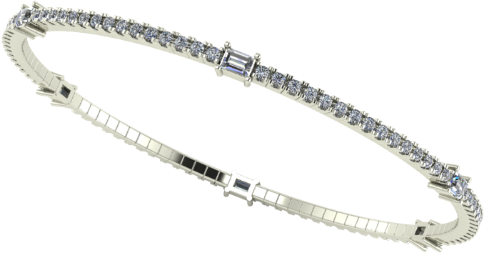 Ladies Bracelet - Silver Clipart (700x700), Png Download