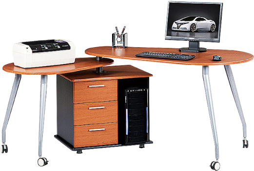 Cmt-691 - Computer Desk Clipart (600x600), Png Download