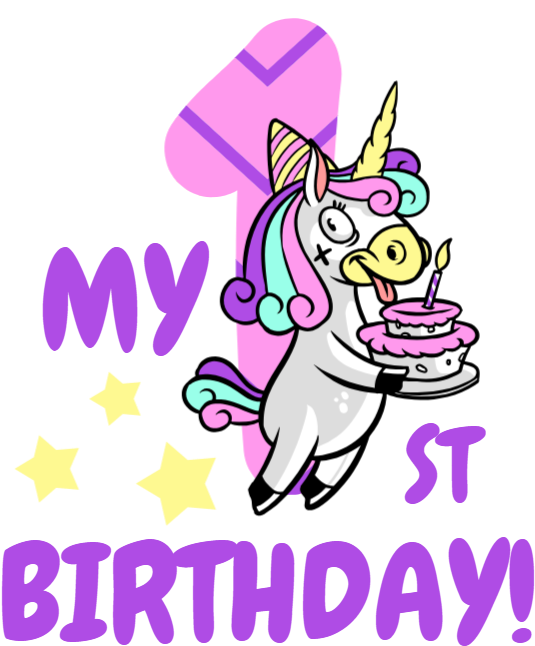 My First Birthday - Happy Birthday Card Designs Clipart (539x671), Png Download