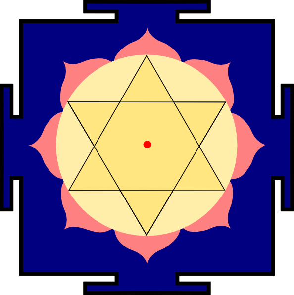 Krishna Yantra Clip Art - Krishna Yantra - Png Download (594x596), Png Download